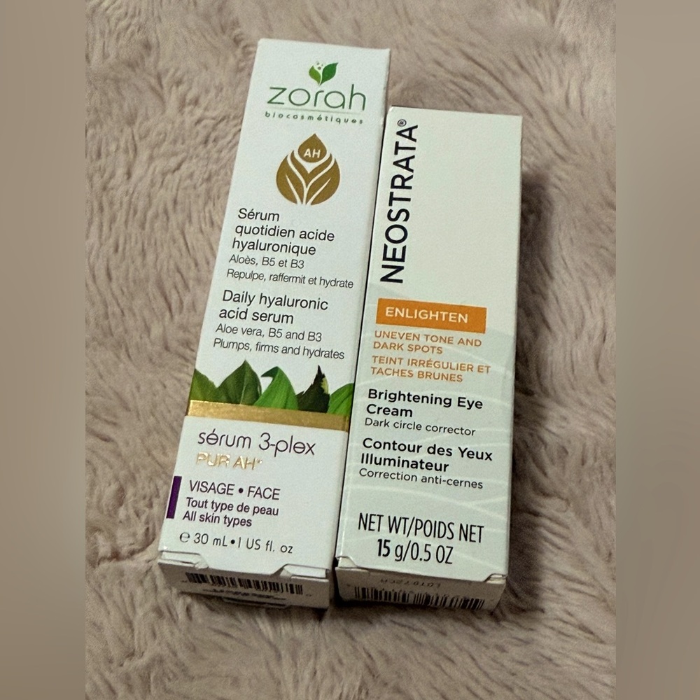 Skincare bundle face serum and eye cream